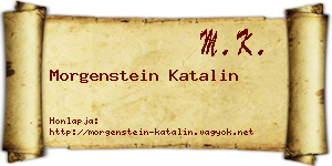Morgenstein Katalin névjegykártya